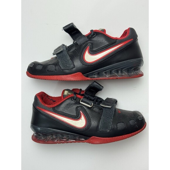 Size 9 - Nike Romaleos 2 Black Varsity Red - Picture 1 of 8